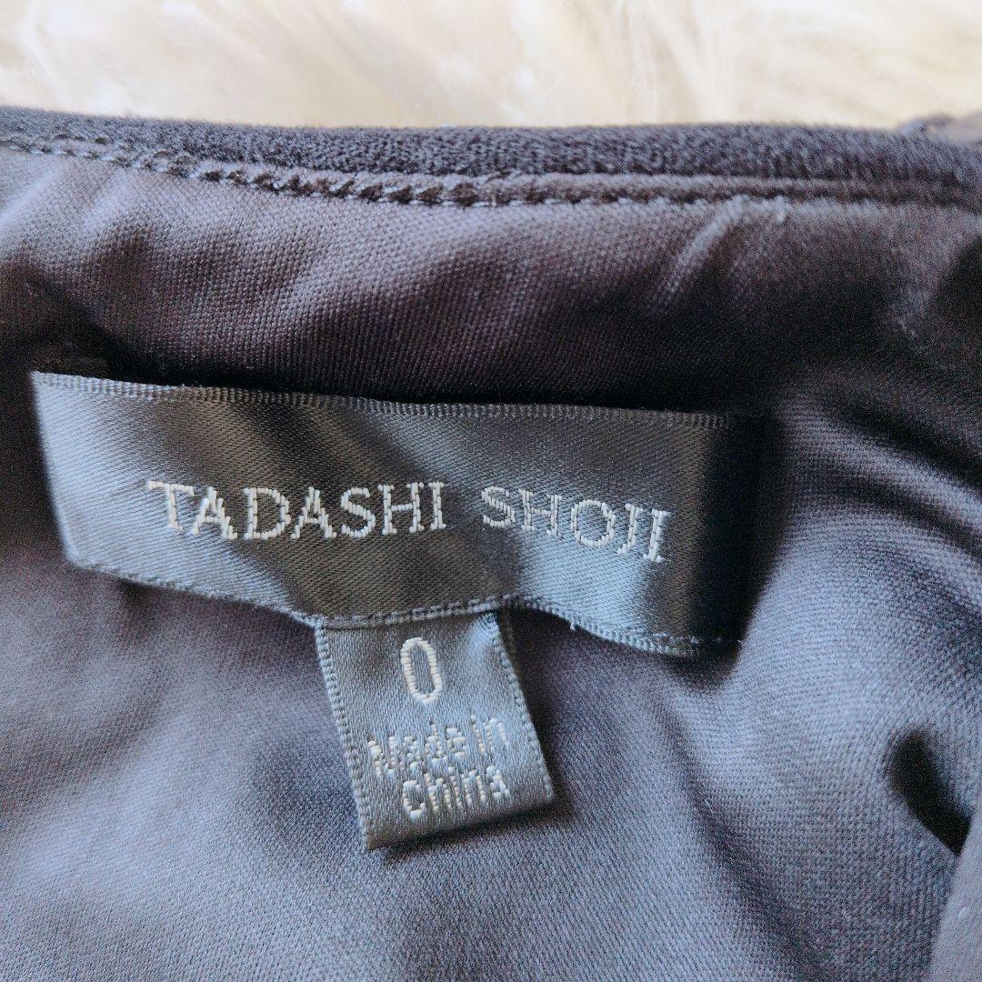 TADASHI SHOJI ブラック レース スパンコール ワンピース