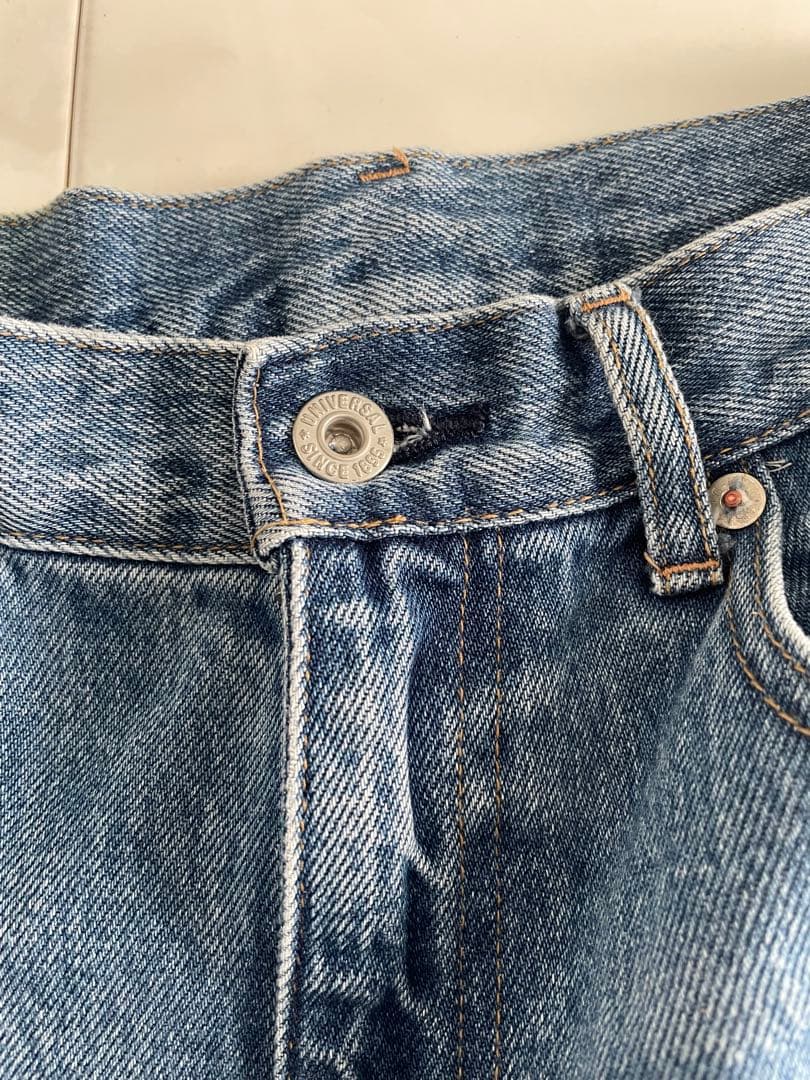 DU JOUR ウォッシャブル　バレルバギージーンズ