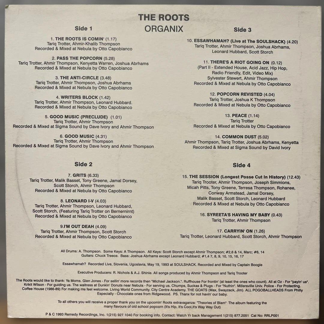 THE ROOTS ORGANIX レコード