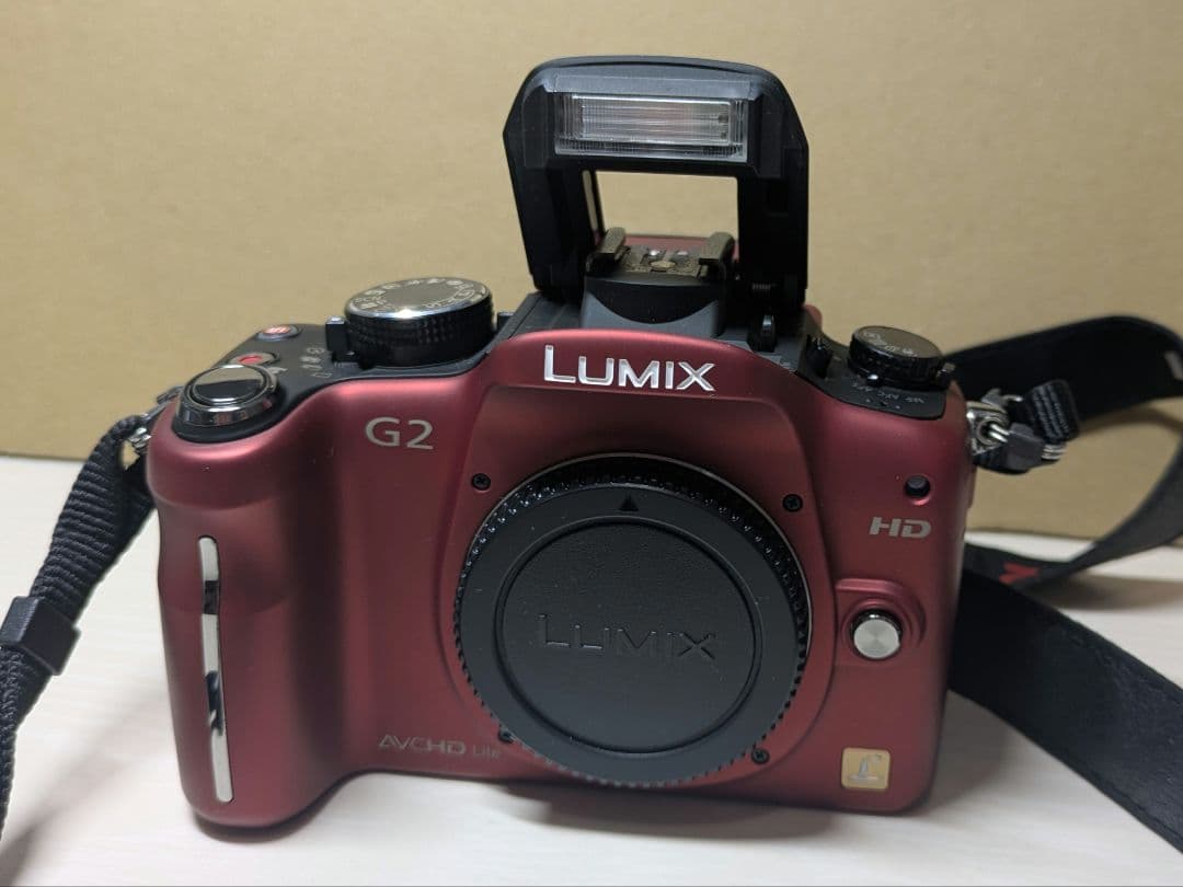 Panasonic LUMIX G2 レッドボディ 動作良好 ミラーレス一眼