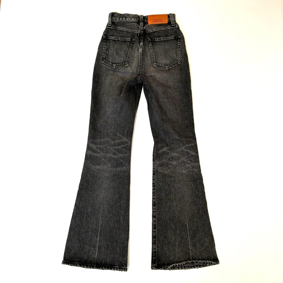 MOUSSY MVS BLACK FLARE フレアパンツ デニム 22