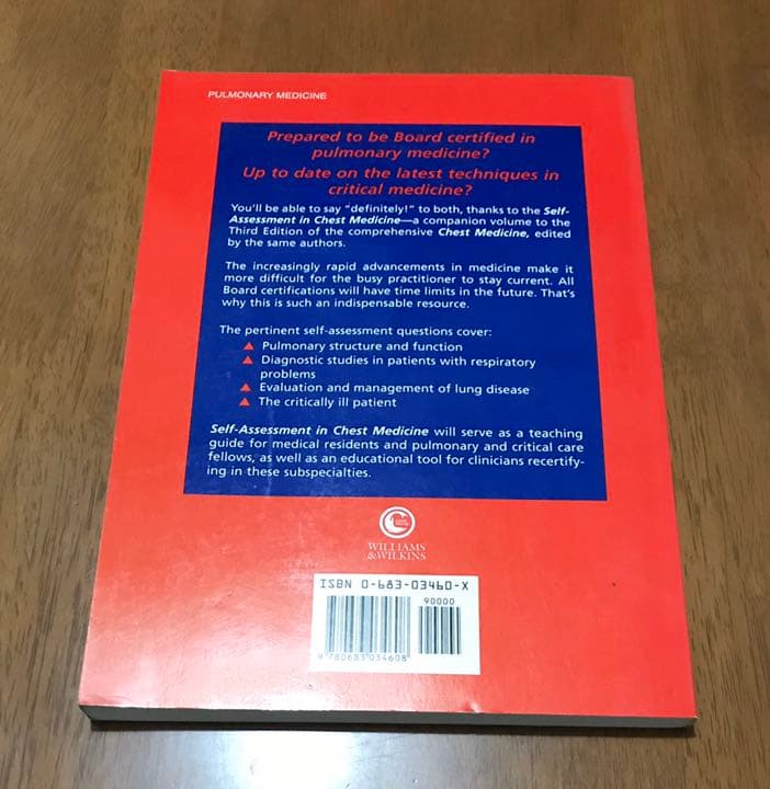 洋書 Self-Assessment in Chest Medicine