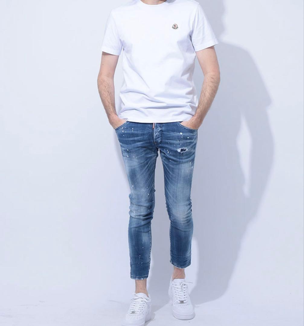 ［シノブ］【⭐︎美品】MONCLER ホワイト メンズ Tシャツ Lサイズ