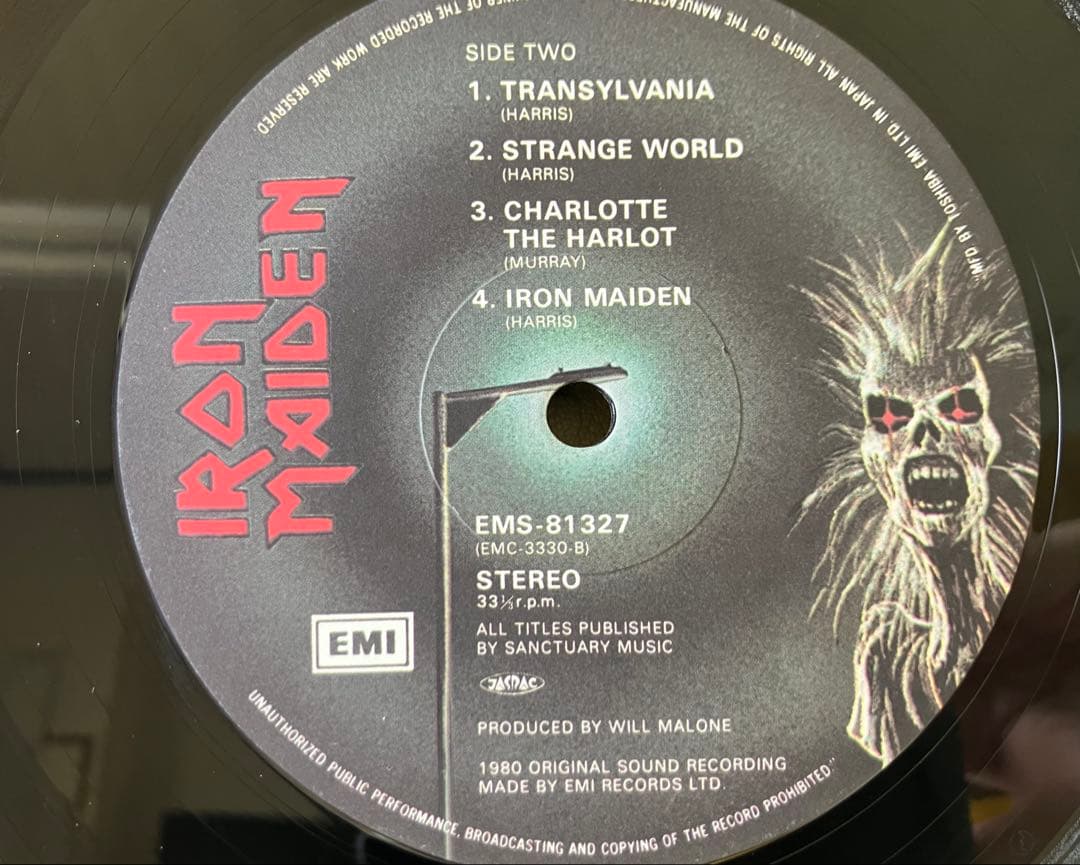 【LP•国内オリジナル盤】Iron Maiden – 鋼鉄の処女•ヘヴィメタル