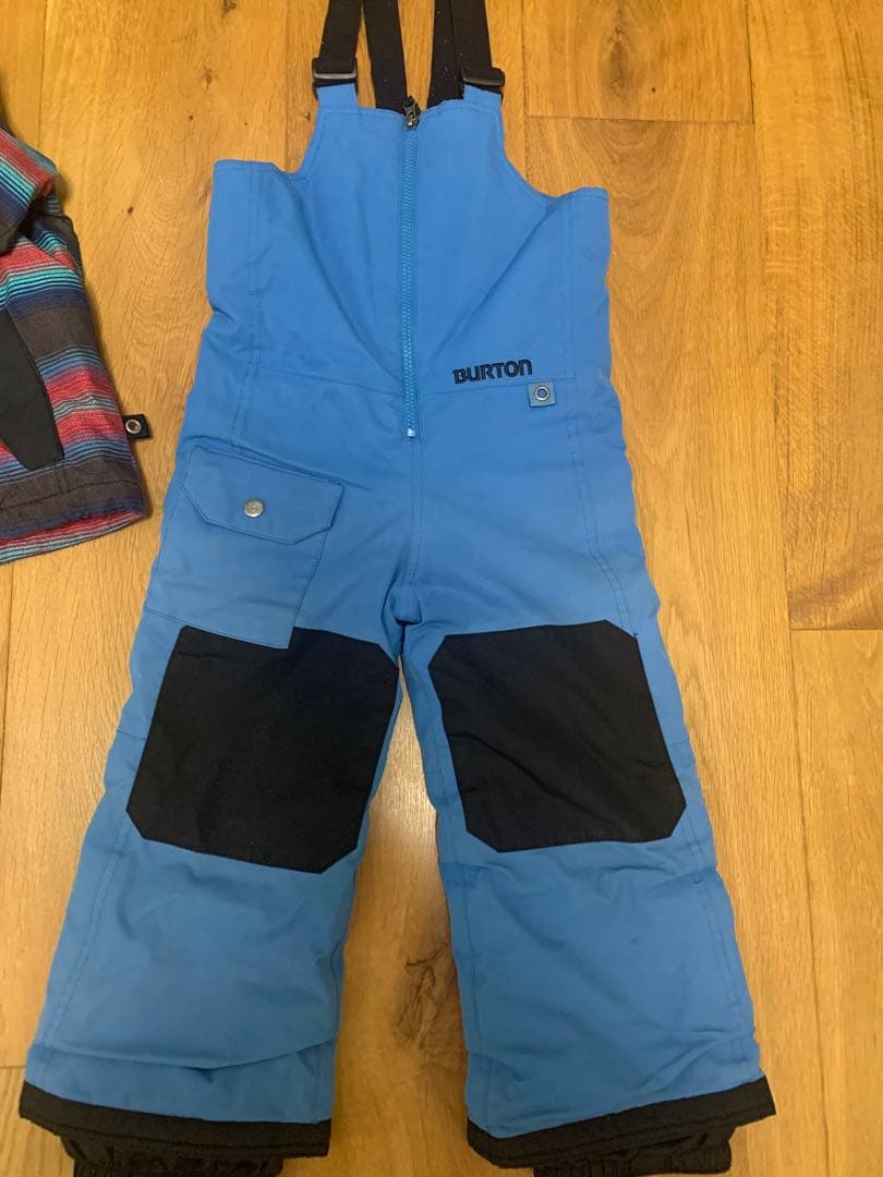 Burton スノーボードウェア　上下グローブセット 4T キッズ　ケツパッド