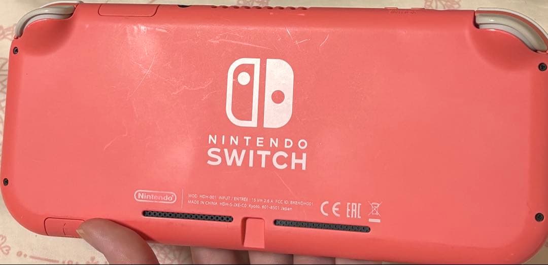 NintendoSwitchLight ピンク カバー付き