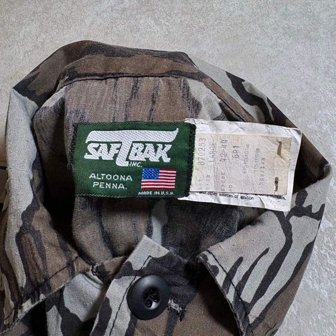 ジャケット・アウター 80s Saftbak Trebark Camo Hunting Jacket
