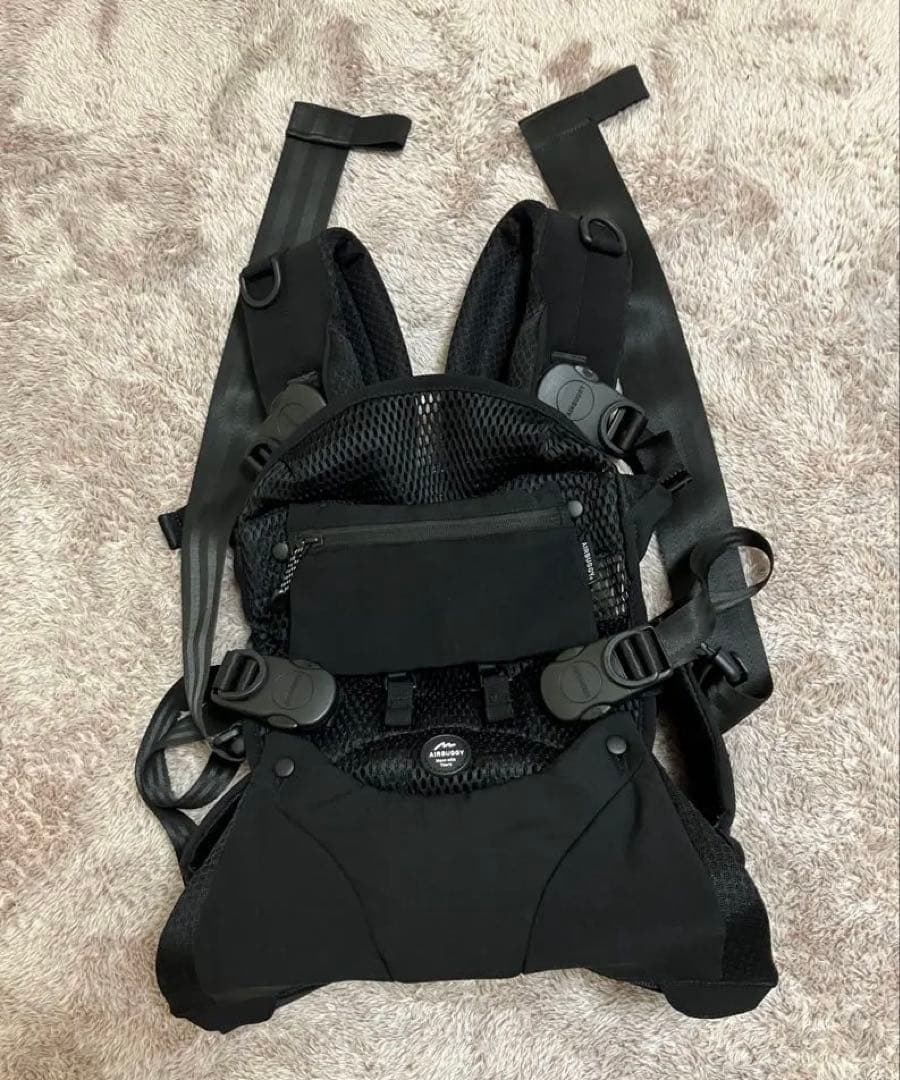 A.B.C AIRBUGGY エアバギー　抱っこ紐 ブラック