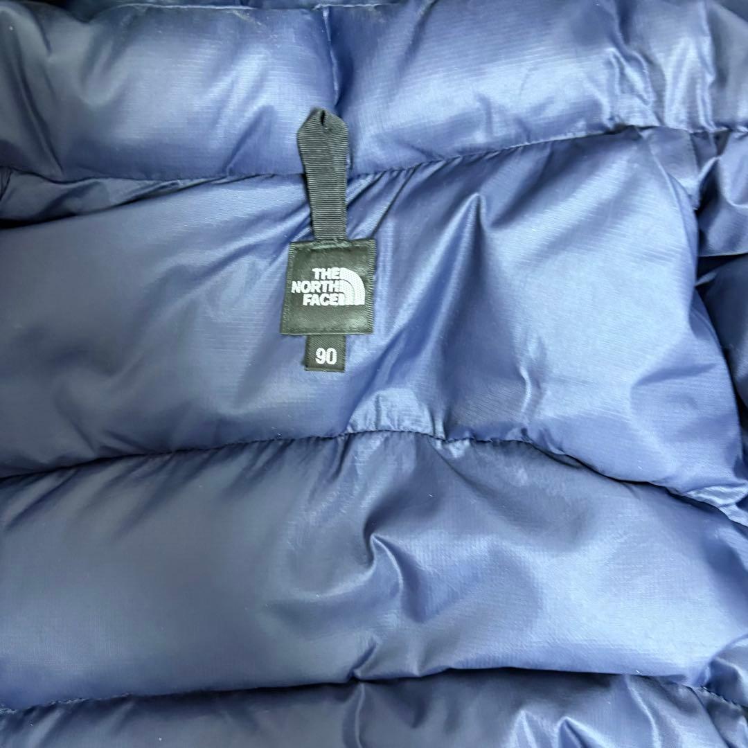 THE NORTH FACE フード付きダウンジャケット 90 ネイビー