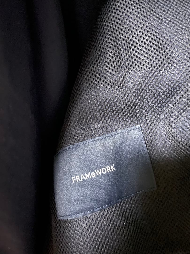 FRAMeWORK タスランウェザーバルカラーコート　ネイビー　36