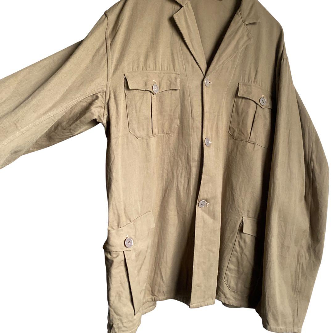 50s Belgium vintage コットンツイル ワークジャケット 54