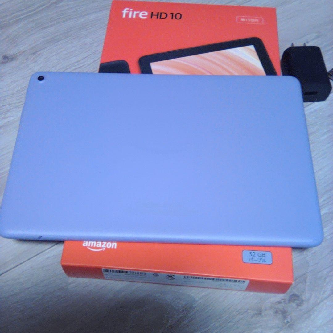 使用頻度低　Fire HD 10 第13世代 32G パープル ケース付