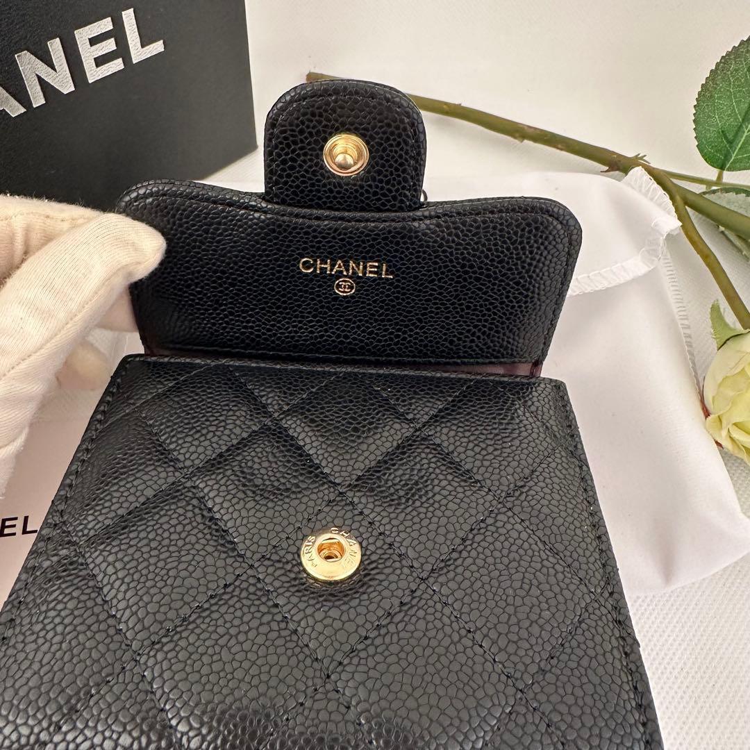 新品未使用 CHANEL シャネル ノベルティ 三つ折り財布 カードケース
