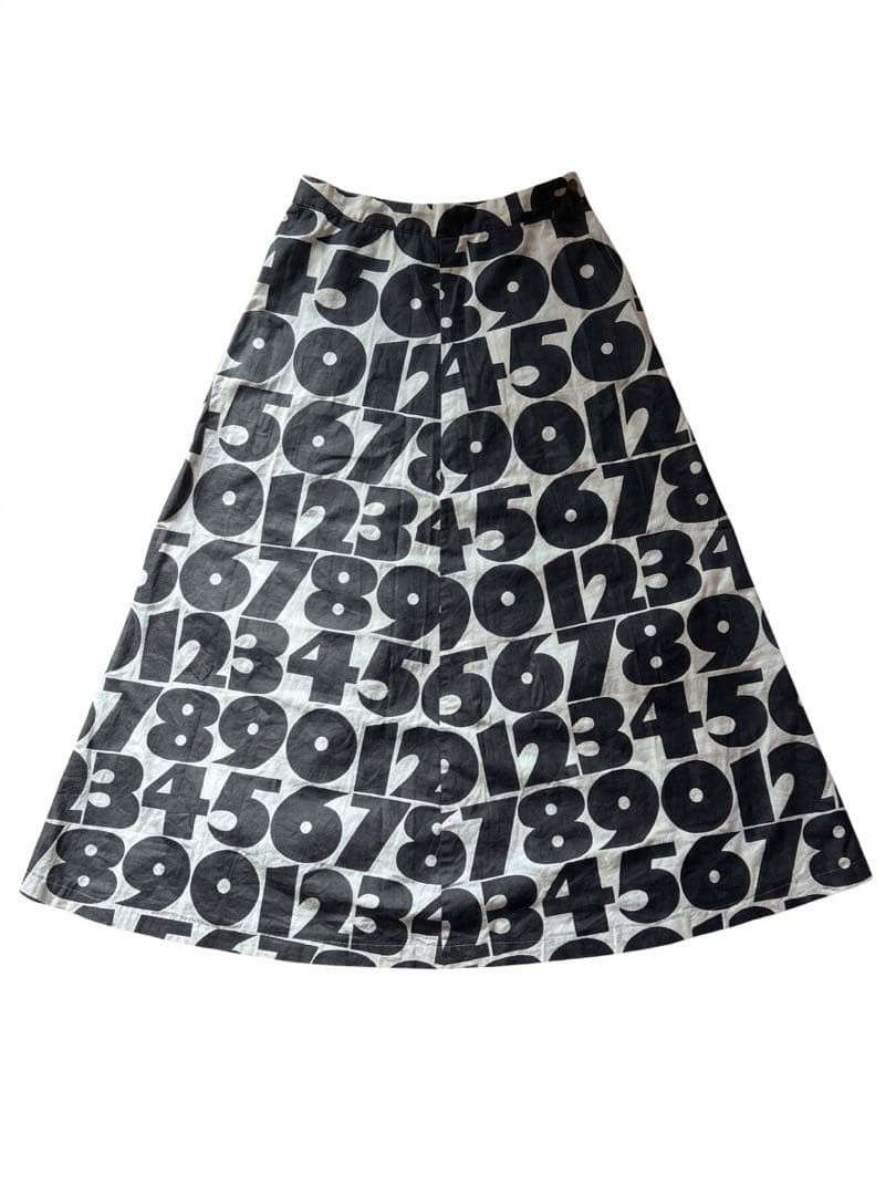 【希少/AD2001】COMME des GARCONS 数字 総柄 スカート