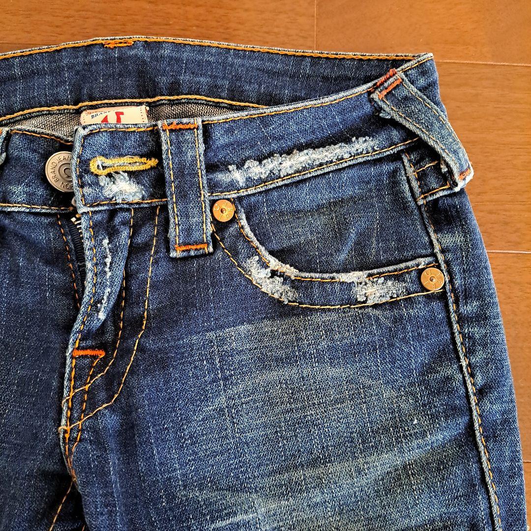 【TRUE RELIGION】アメリカ製25 ブーツカットデニムパンツ