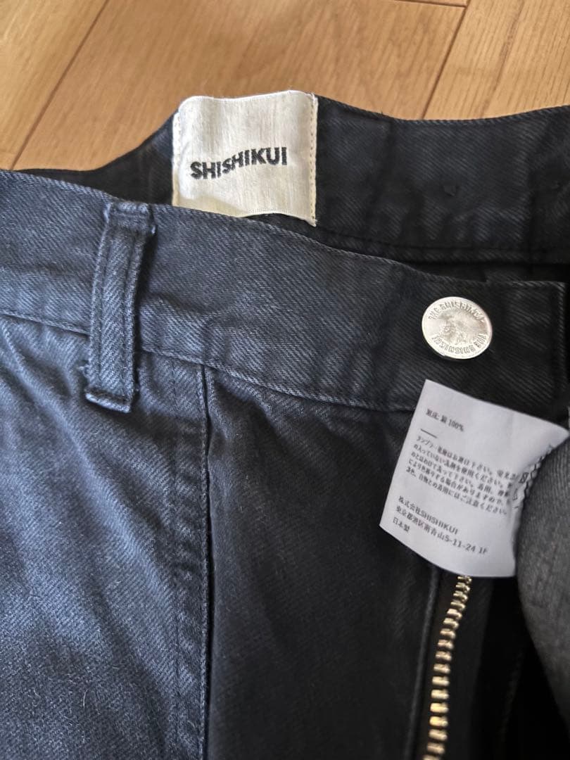 shishikui シシクイpainter pants 黒デニムパンツ
