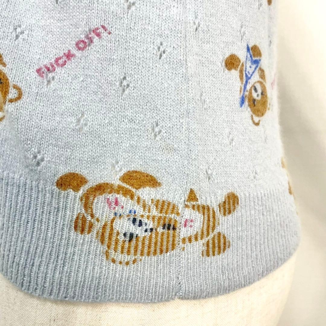 y2k❤️90s HYSTERIC GLAMOUR ヒスベア ニット カーディガン