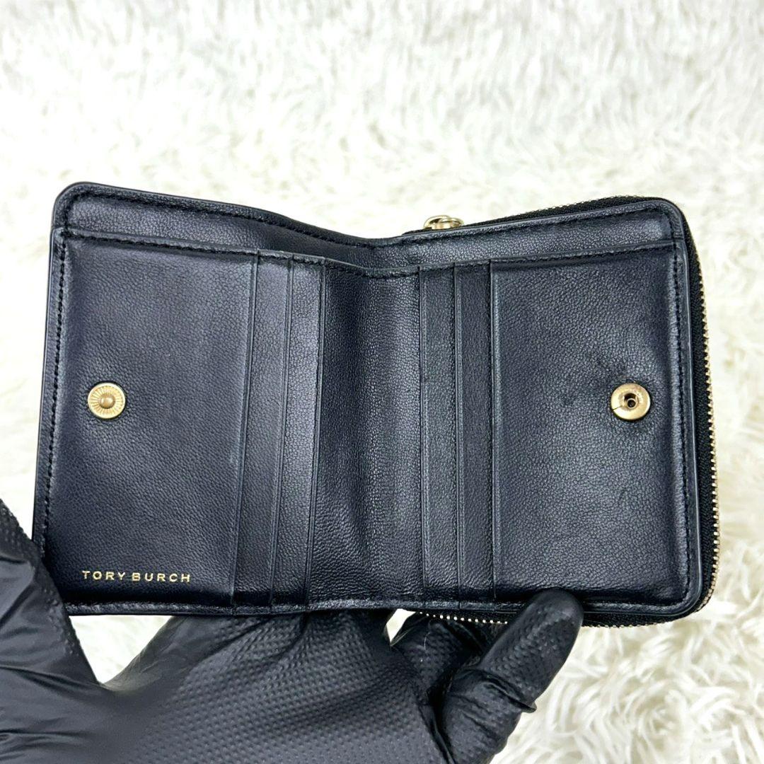 TORY BURCH キルティング　ブラック 二つ折り財布