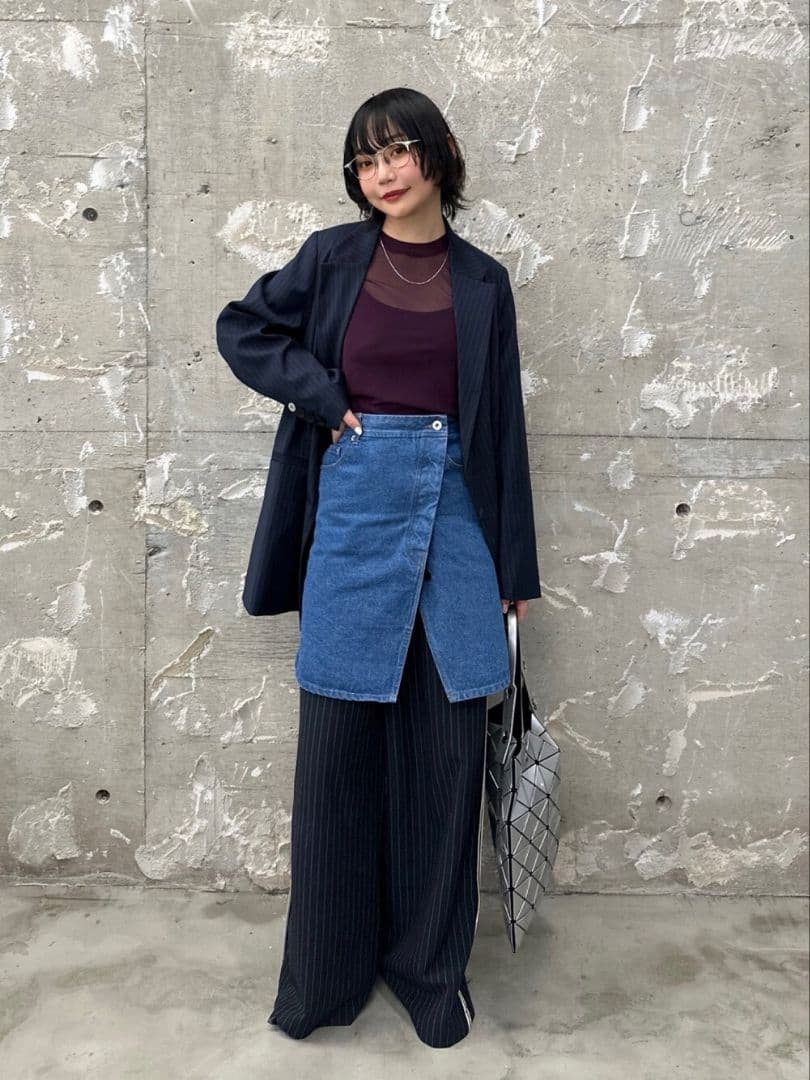 DENIM CORSET COMBINE JACKET　AMERI