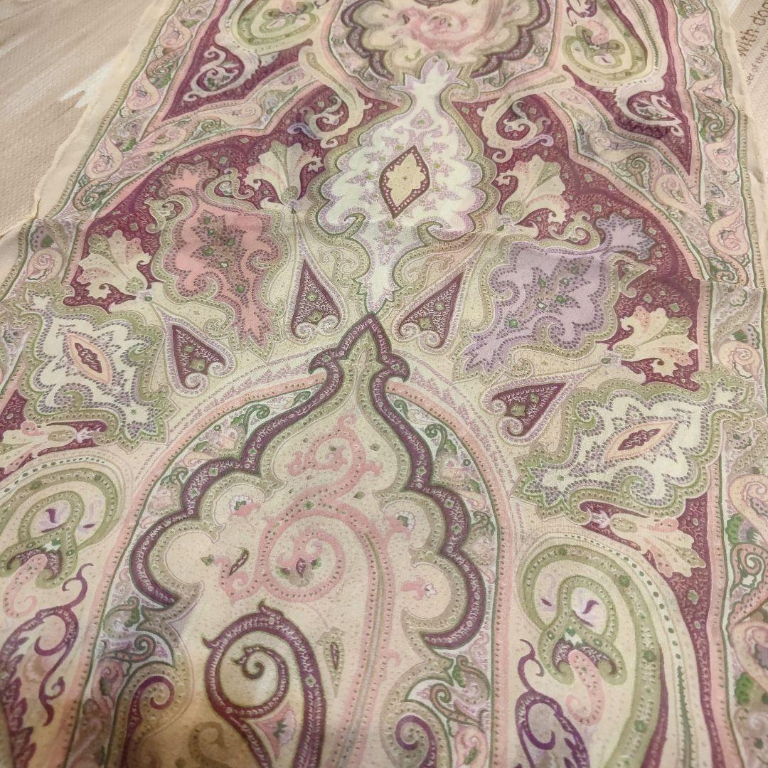 ETRO シフォンシルク100% ペイズリー‪☆ ストール