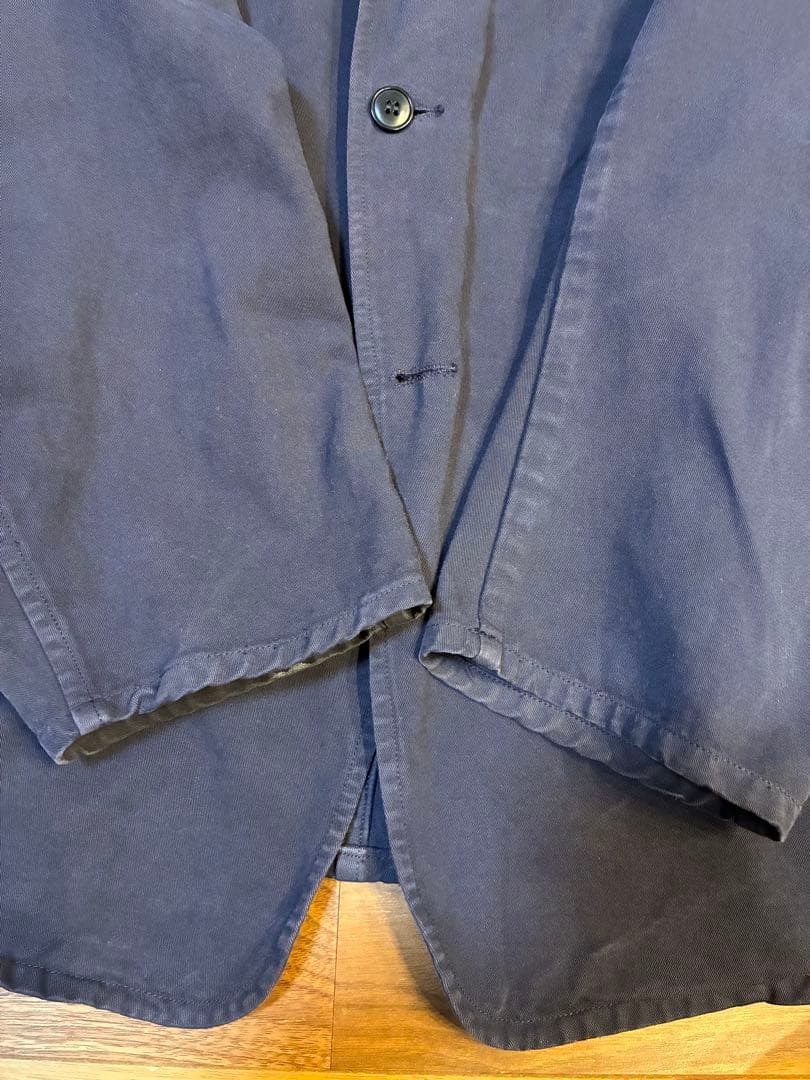 COMOLI 20AW 製品染 ジャケットnavy 2