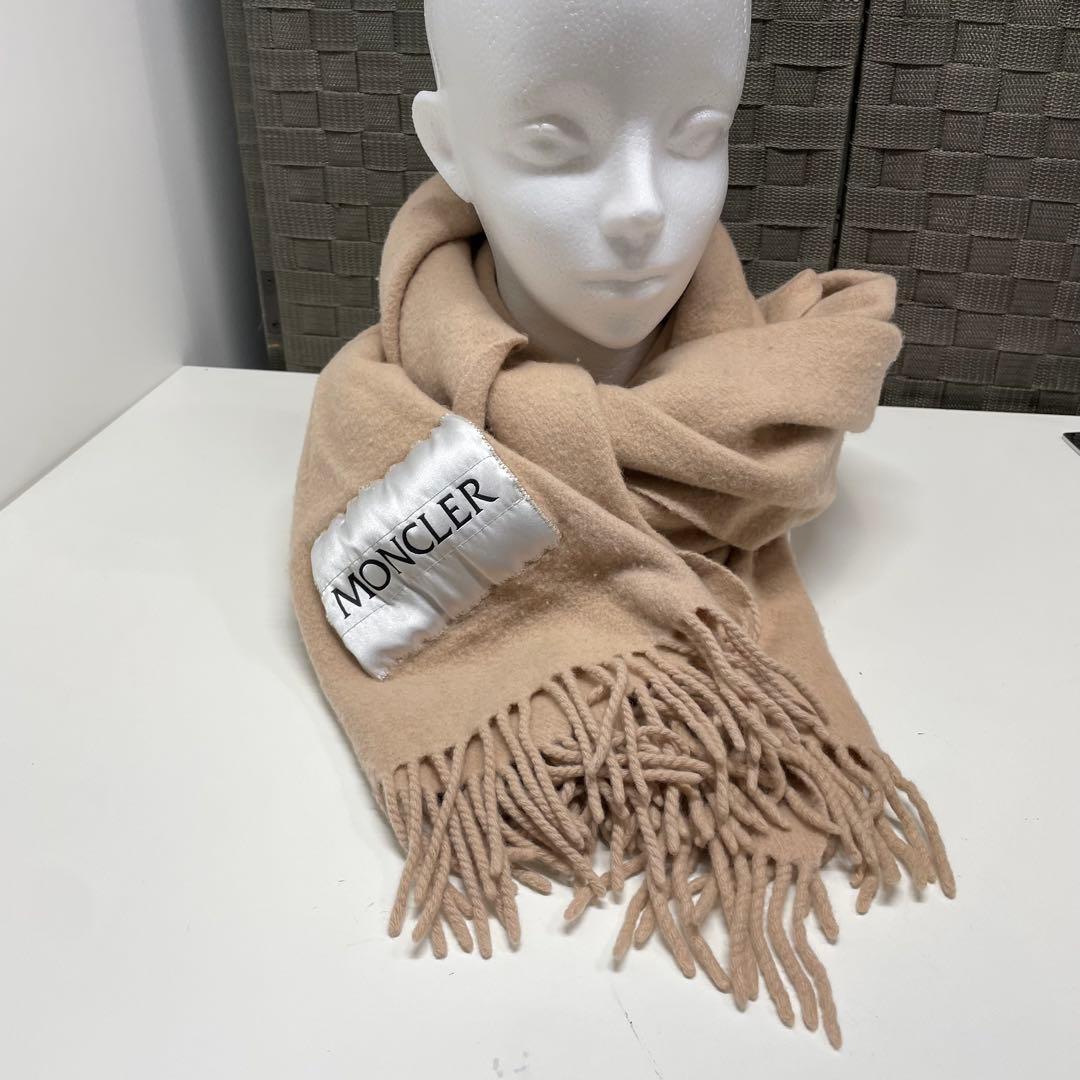 i*☆様 MONCLER マフラー　ウール　ベージュ