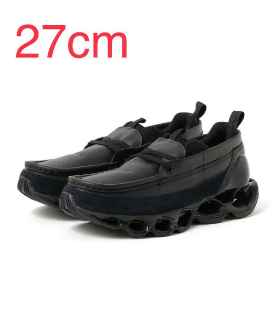 新品 wave prophecy moc MIZUNO スニーカーローファー 黒