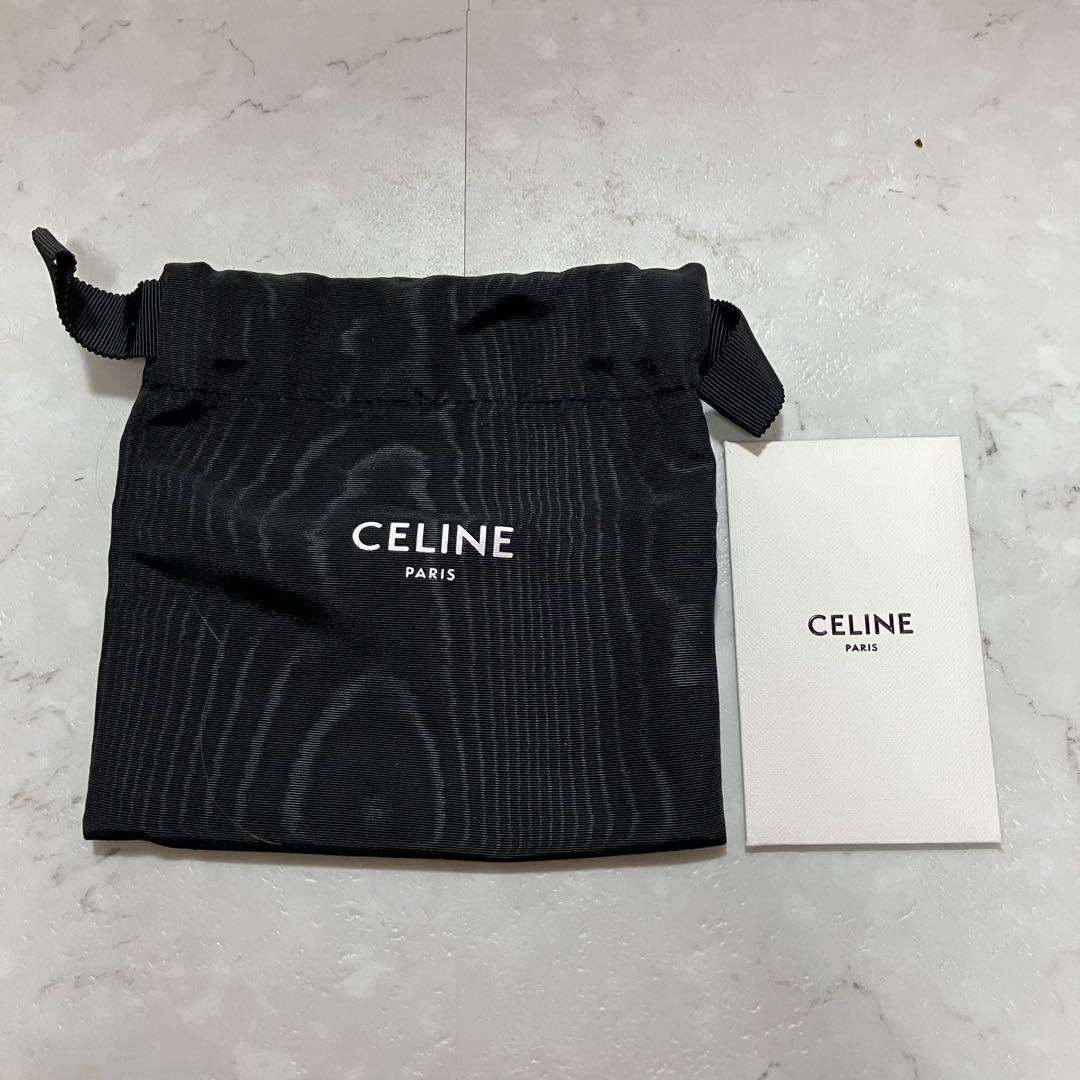✨極美品/付属品あり✨ CELINE スモールストラップ 2つ折り財布 ピンク