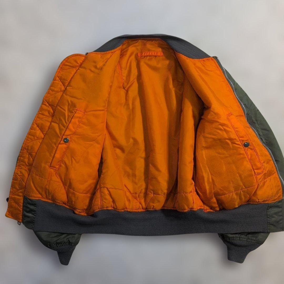 美品　希少　90s USA製 ALPHA MA-1 M カーキ IDEAL