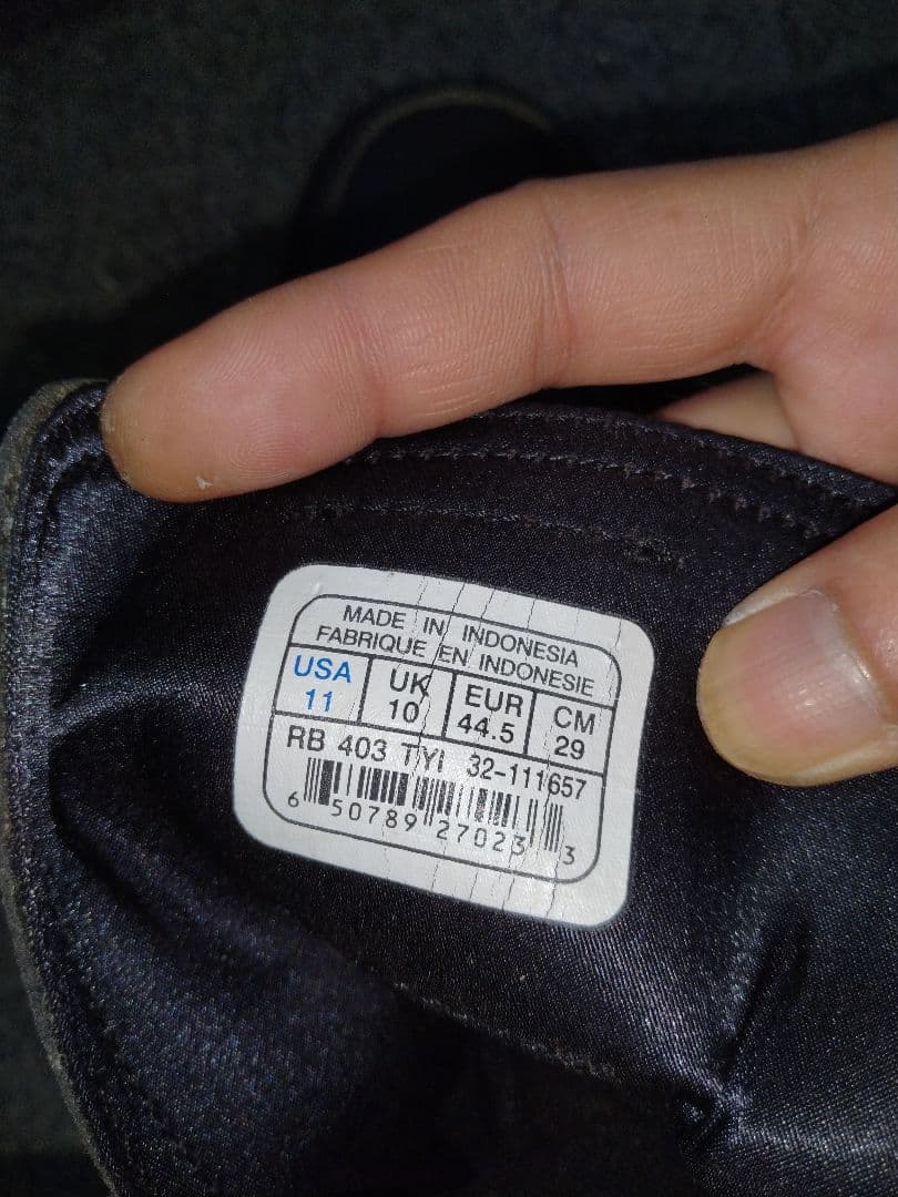 Reebok ボクシングシューズ 2004年モデル 黒/金　デッドストック