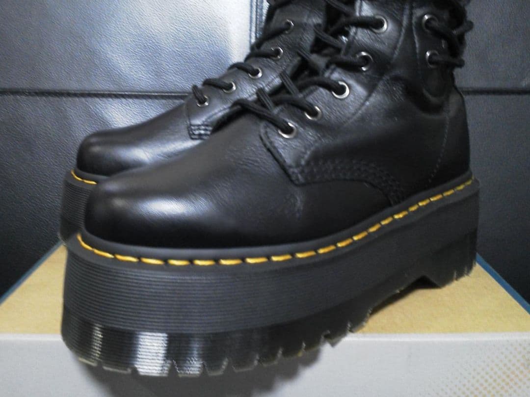 【激レア】Dr.Martens AZREYA UK5 黒 厚底 ニーハイブーツ