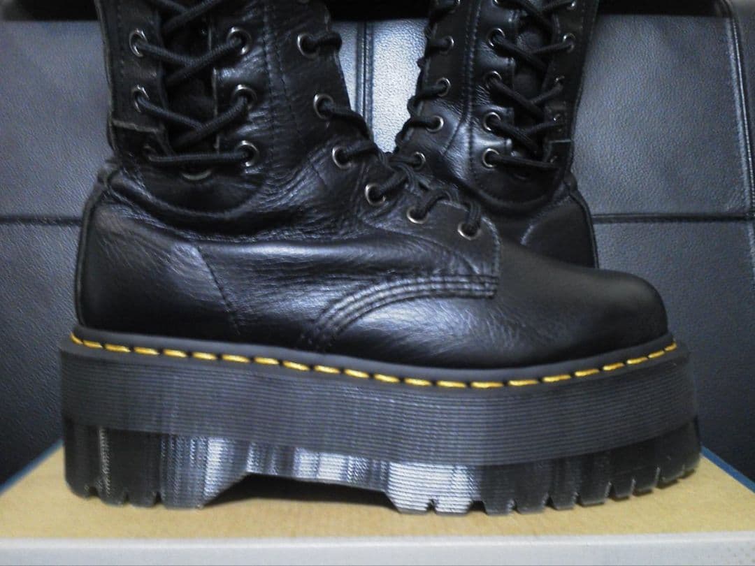 【激レア】Dr.Martens AZREYA UK5 黒 厚底 ニーハイブーツ