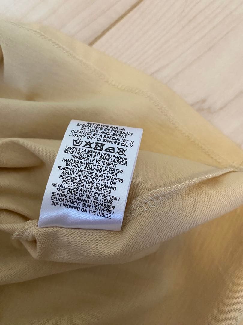 新品　BALMAIN ベージュ ノースリーブ Tシャツ