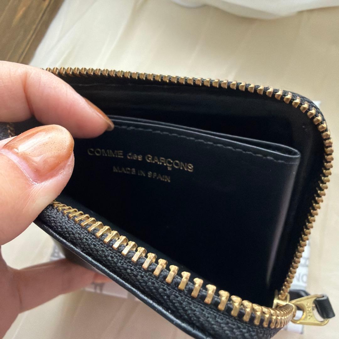 COMME des GARCONS ブラック　ドット　L字　財布