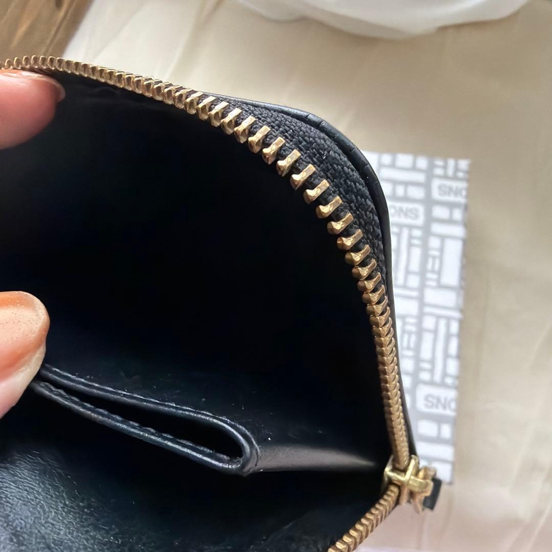 COMME des GARCONS ブラック　ドット　L字　財布