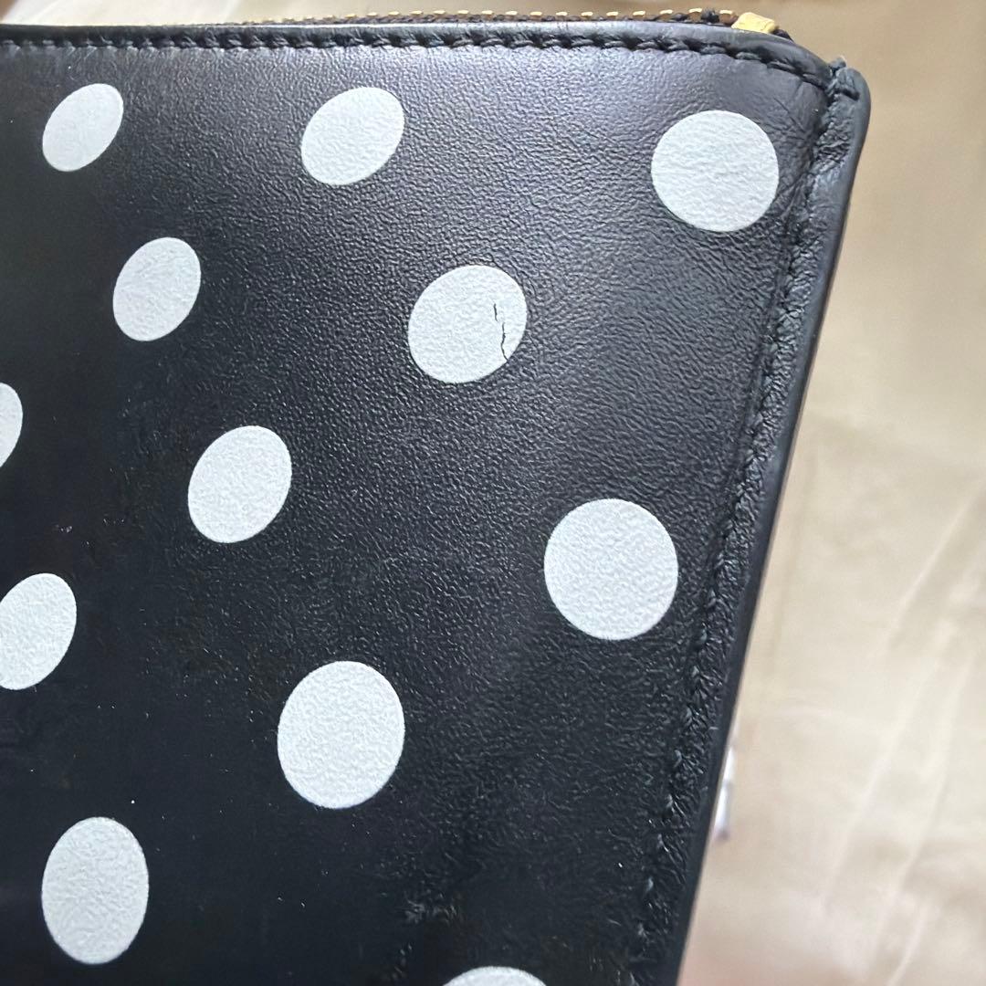COMME des GARCONS ブラック　ドット　L字　財布