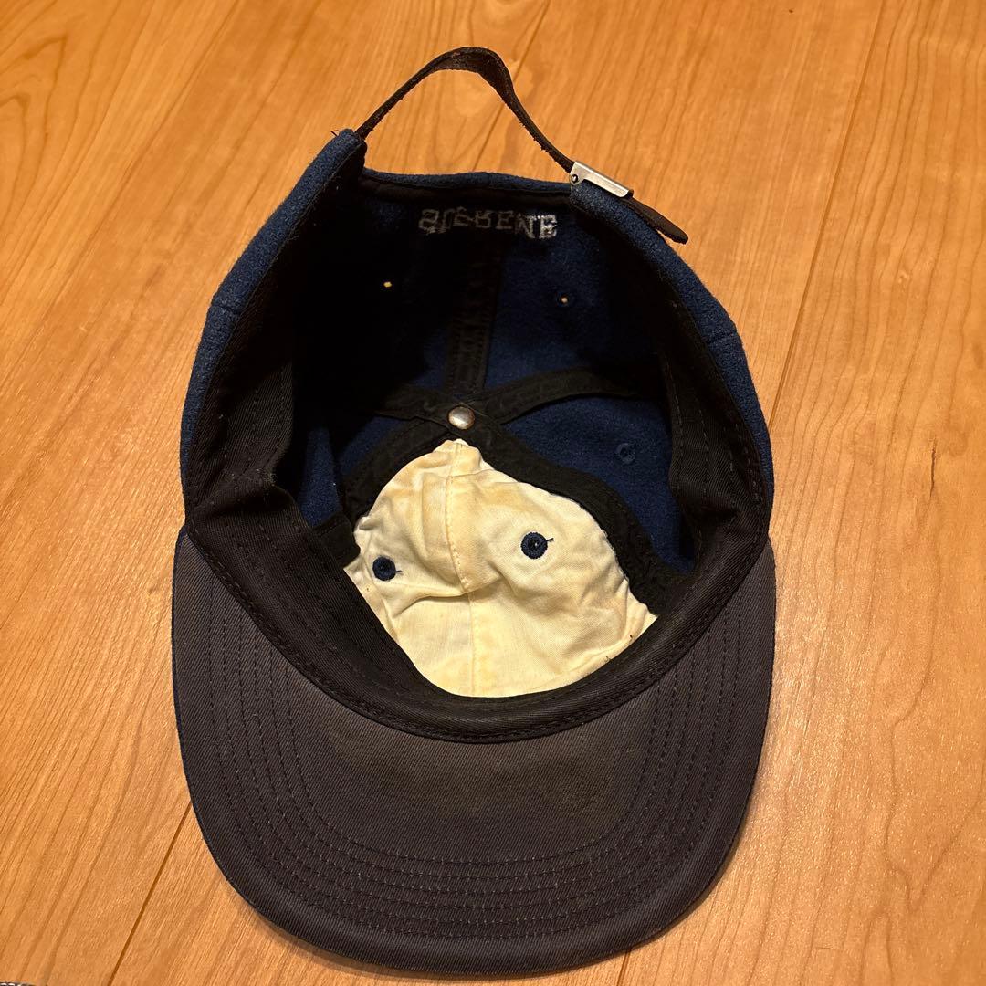 シュプリーム SUPREME ネイビー キャップ 調節可能 Sロゴ