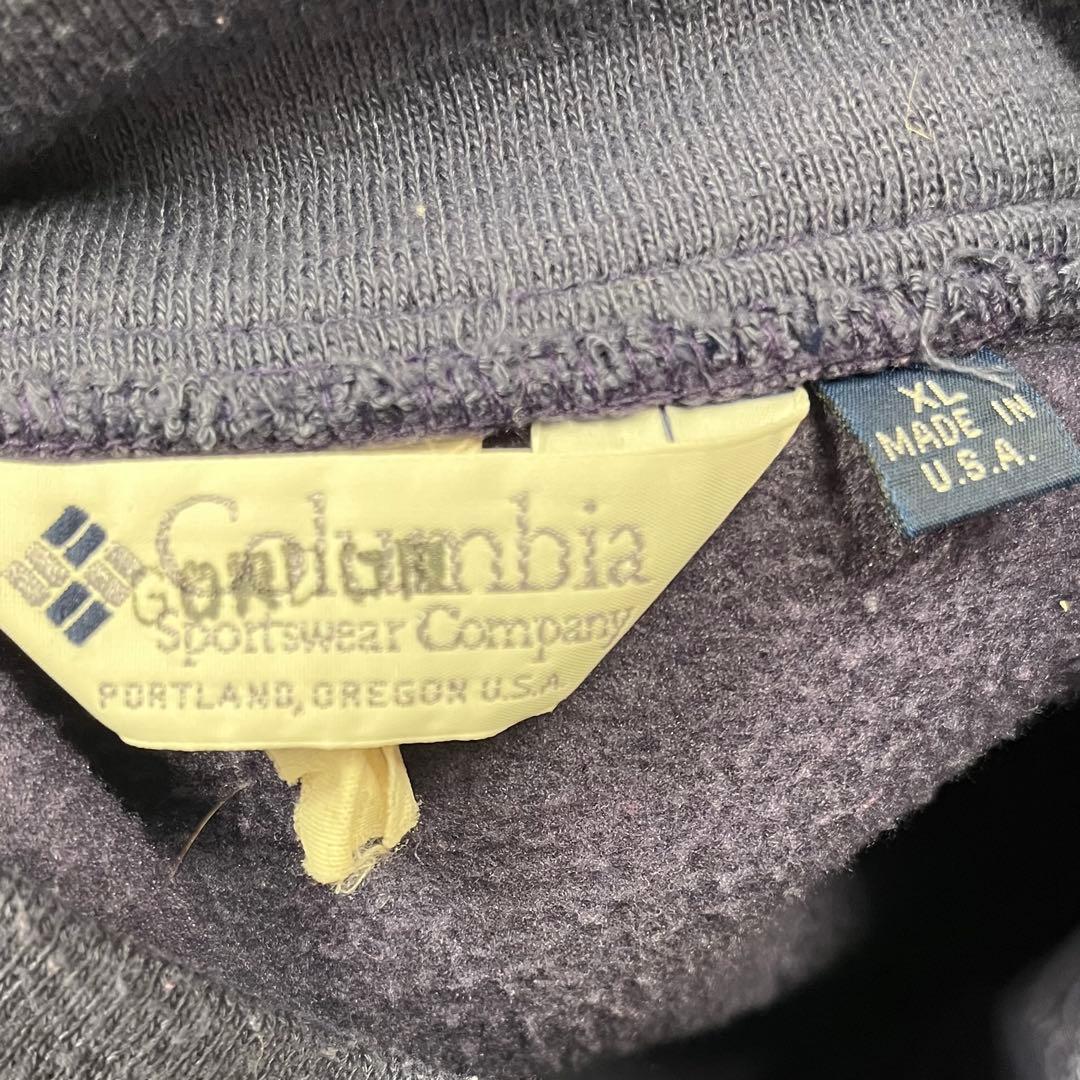 トップス 80s 90s Columbia Henley Neck Fleece
