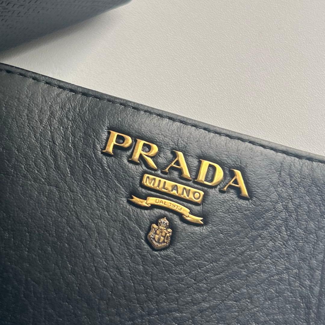 234 美品 PRADA プラダ 2つ折り財布