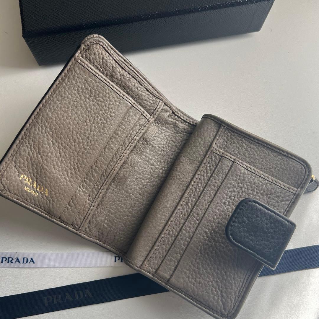 234 美品 PRADA プラダ 2つ折り財布