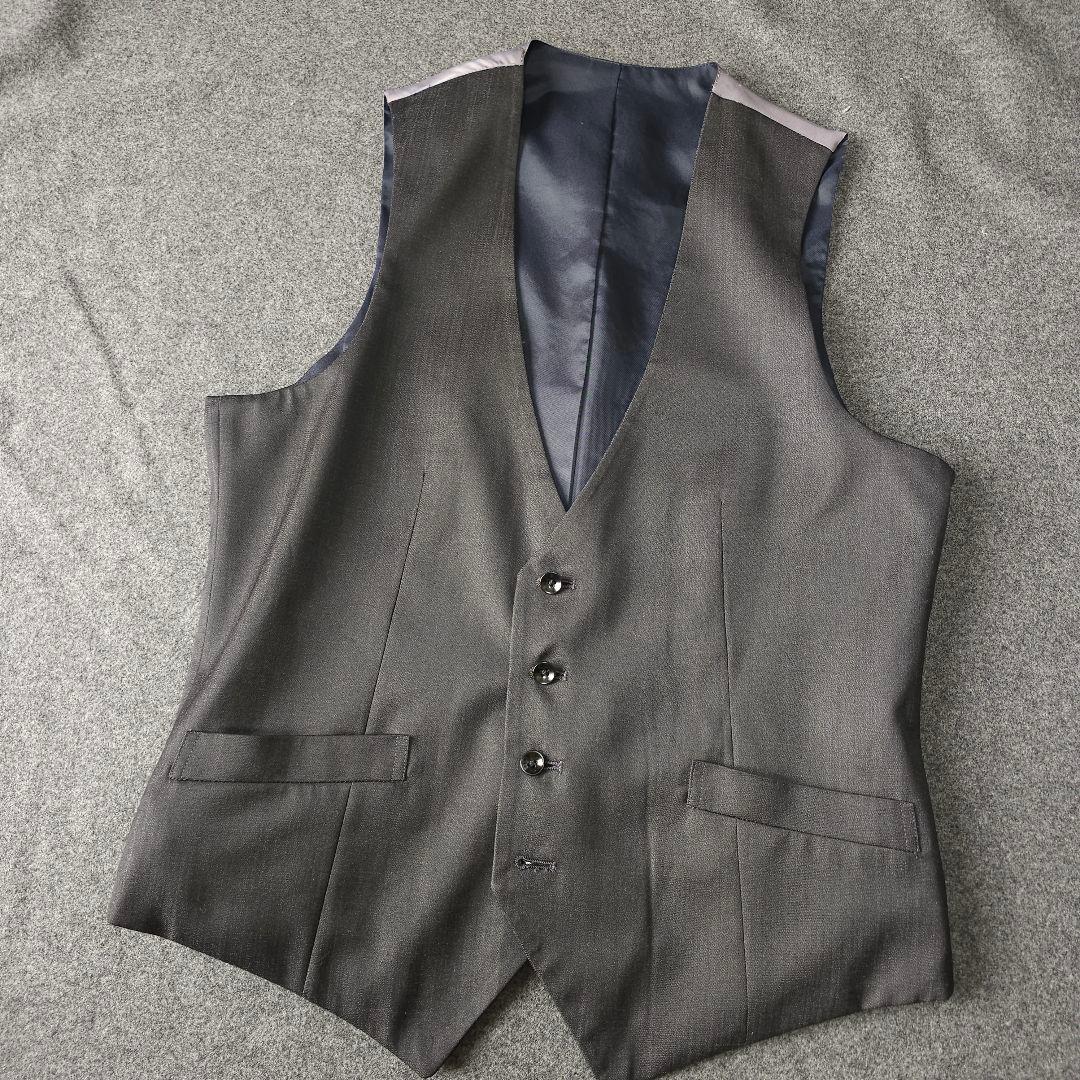 【スーツセレクト】2WAYリバーシブル メンズジレ ベスト スリーピースA6 L