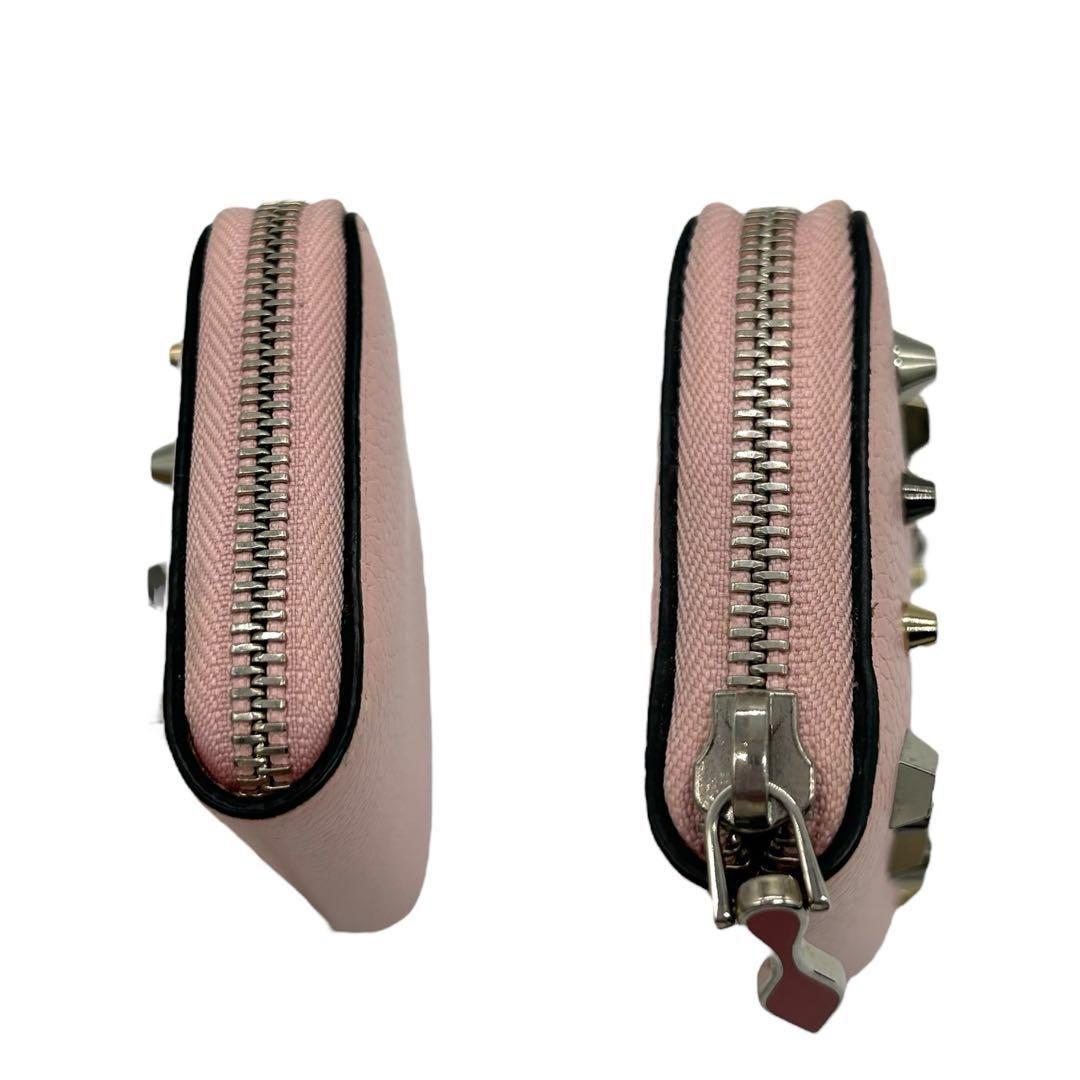 美品 Christian Louboutin コンパクトウォレット スタッズ