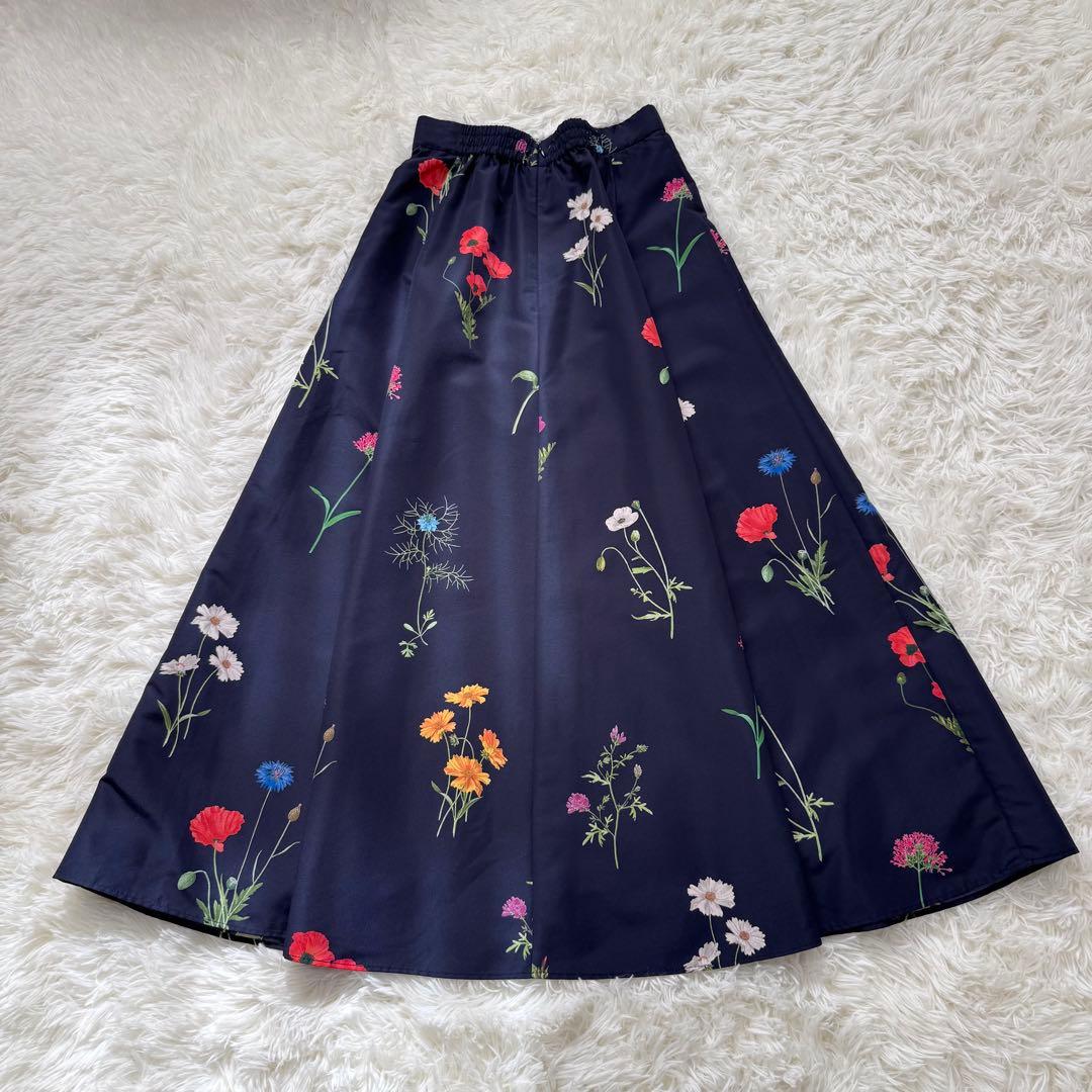 【極美品】snidel スナイデル フレアプリントスカート　花柄　25SS