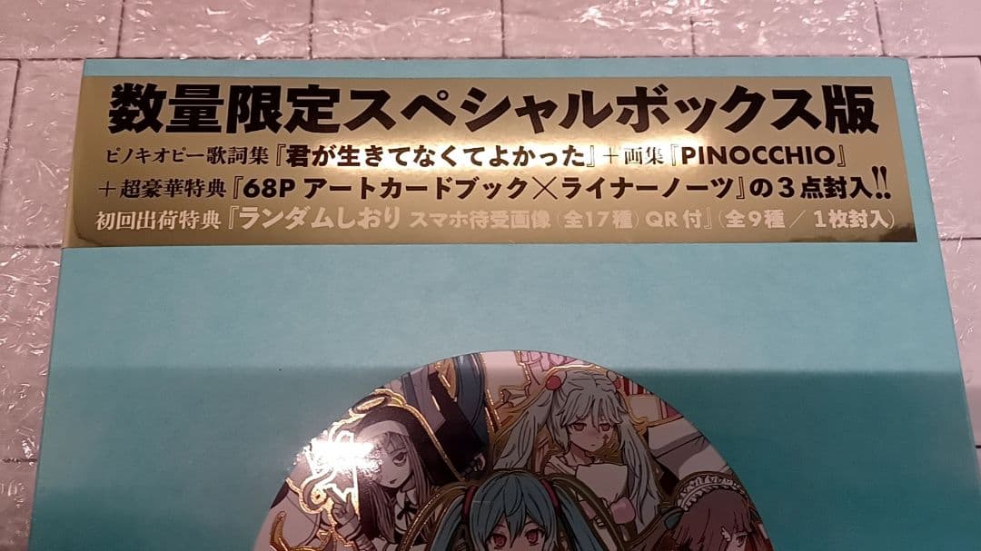 ピノキオピー 歌詞集＆画集ANNIVERSARY 数量限定スペシャルボックス版
