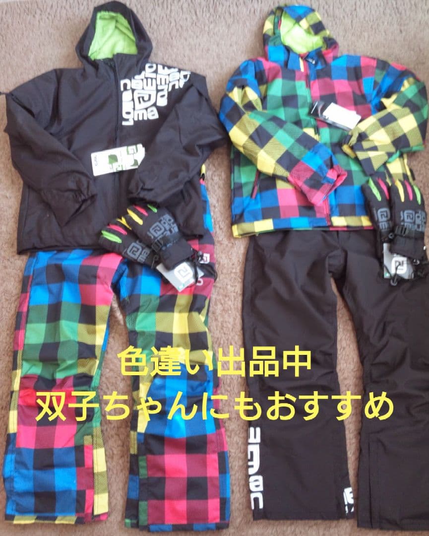 newroll ジュニアスノーボードウェアセット　150センチ　手袋　ゴーグル