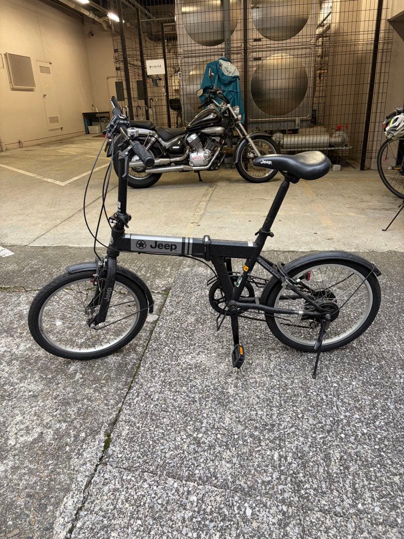 Jeep 折りたたみ自転車 ブラック