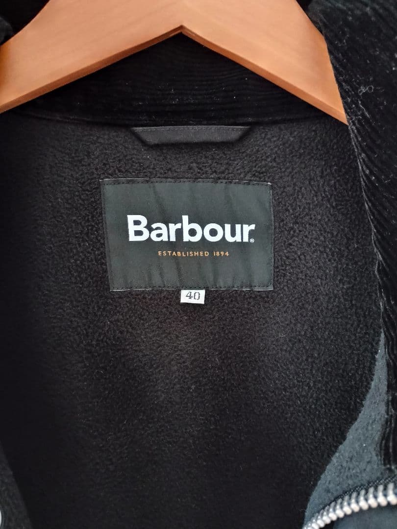 極美品 ARK別注 Barbour TRANSPORT スタンドカラー 黒 40