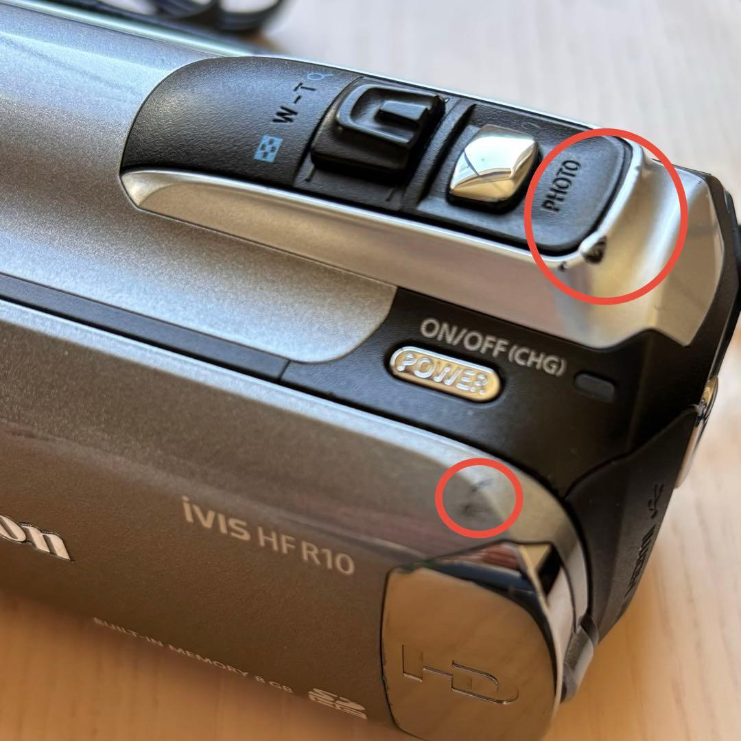 【週末SALE】Canon デジタル ビデオカメラ iVIS HFR10 ズーム