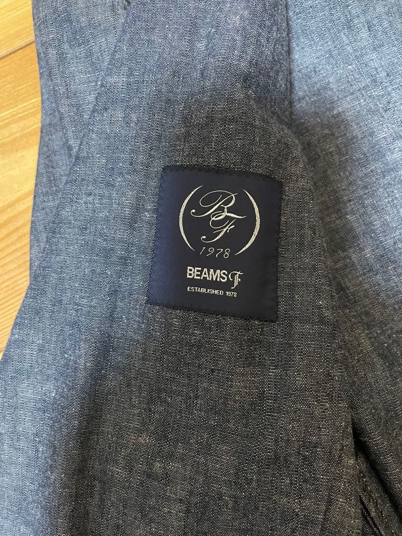 BEAMS F コットンリネンイージージャケット　リングヂャケット