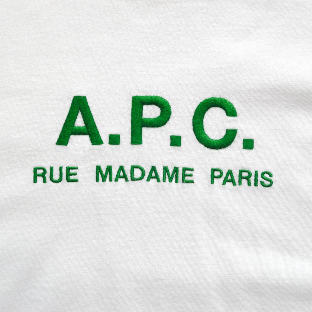 【美品】A.P.Cアーペーセー日本製RUE MADAME Paris Tシャツ.